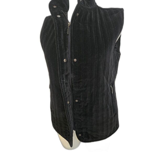 Weatherproof Garment Co Vest Women Large Black High Collar Sleeveless - Picture 4 of 10